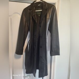 Size 8/10 Danier Leather Full length supple leather coat
